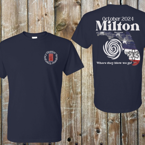 Emergency Disaster Response 2024 Hurricane Milton Shirts