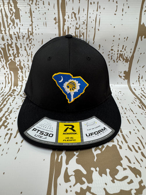 Black Richardson FLEXFIT *Fitted* w/ Chief State Embroidered