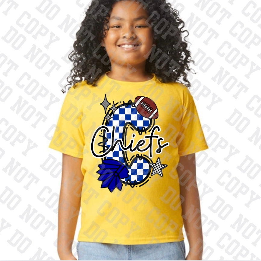 S/S Cotton Checkerboard C "Football Edition" YOUTH