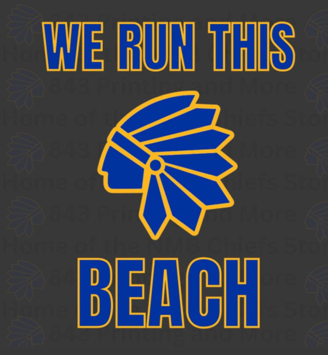 "We Run This Beach" Plush Sherpa Blanket