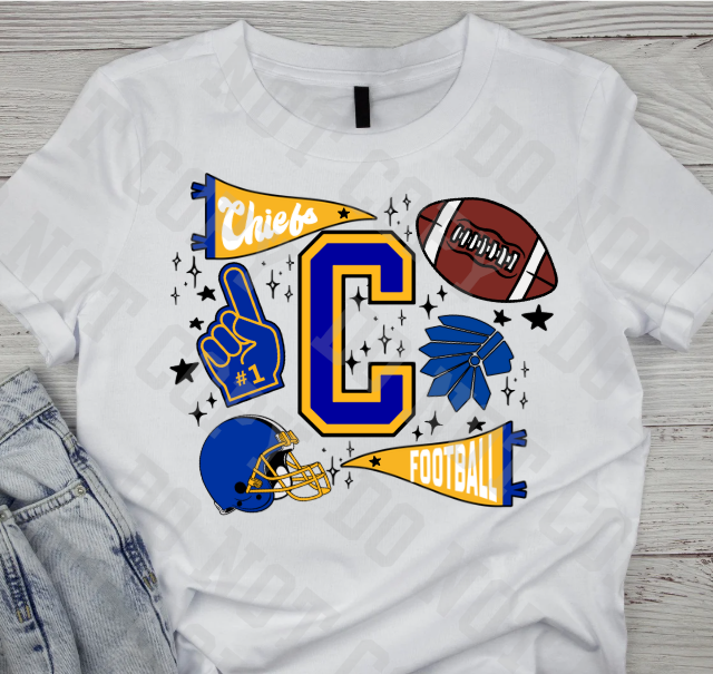 NMB Football Collage S/S Cotton T-Shirt