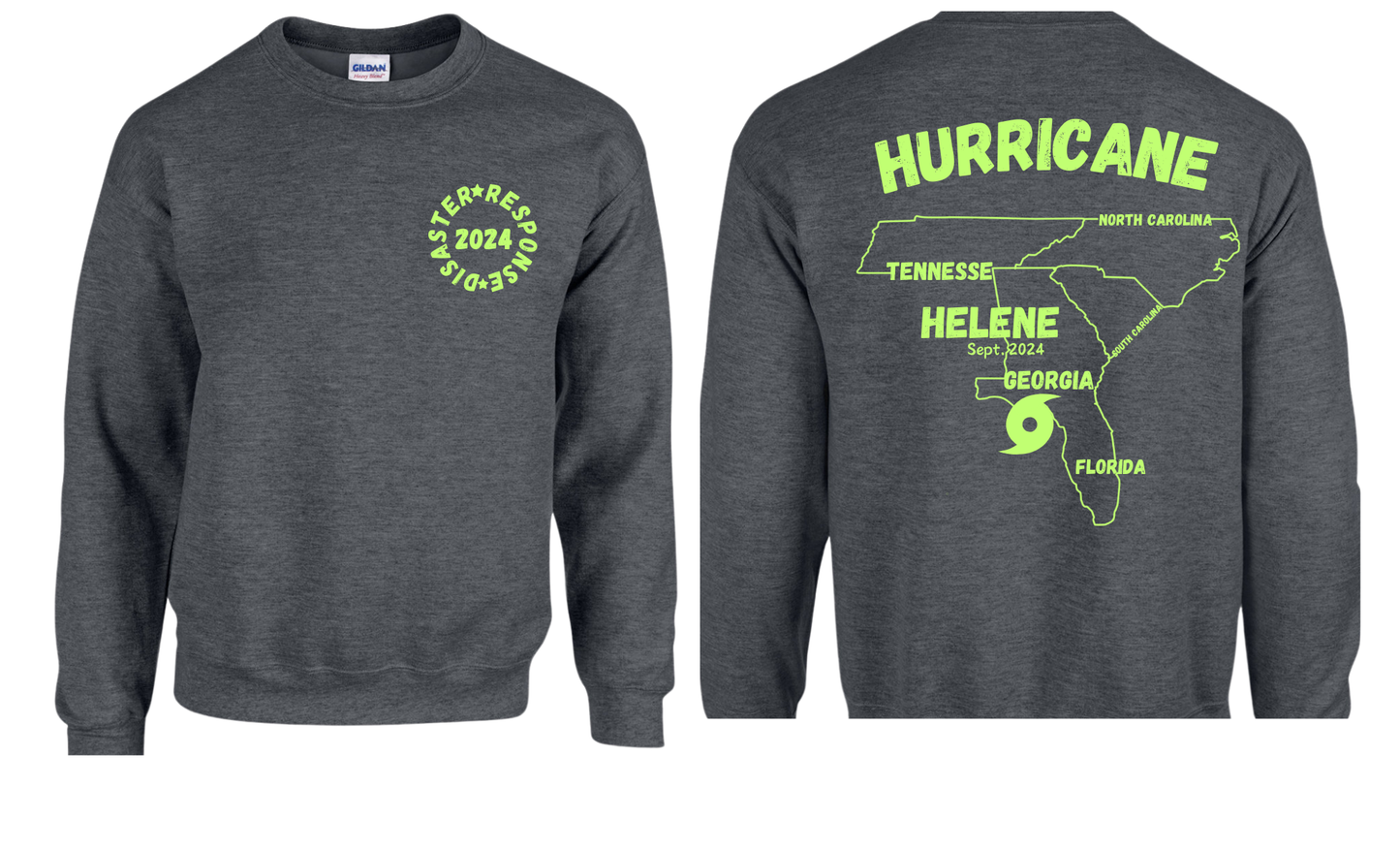 Disaster Response 2024 Hurricane Helene Shirts Youth/Toddler