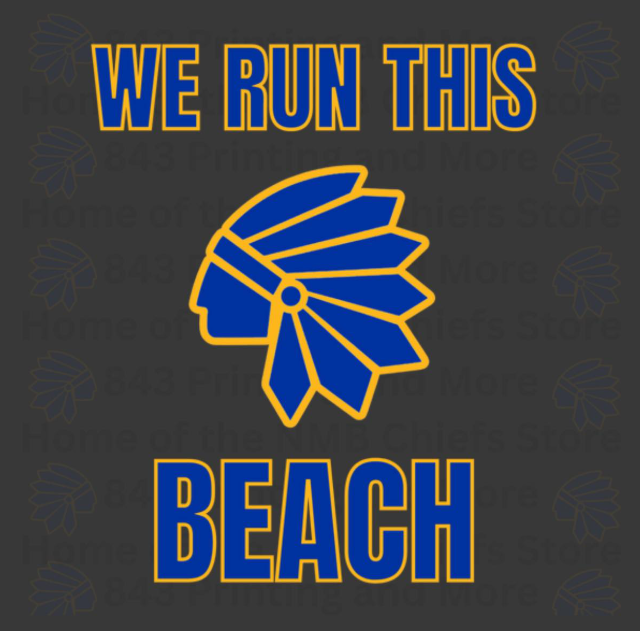 "WE RUN THIS BEACH" Dri-Fit Short Sleve Shirt