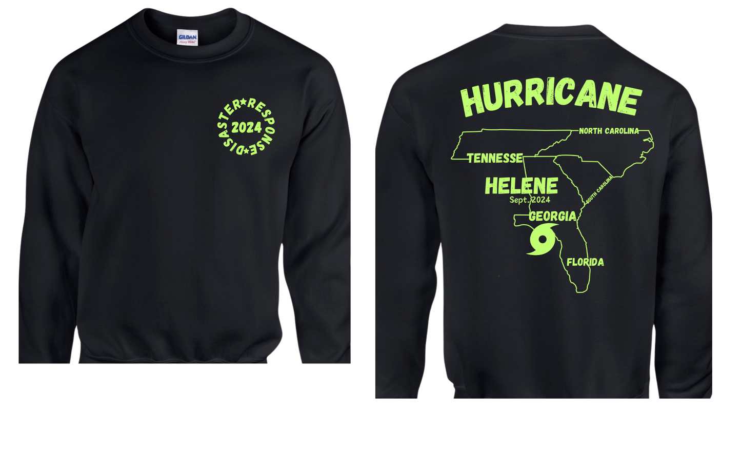 Disaster Response 2024 Hurricane Helene Shirts Youth/Toddler