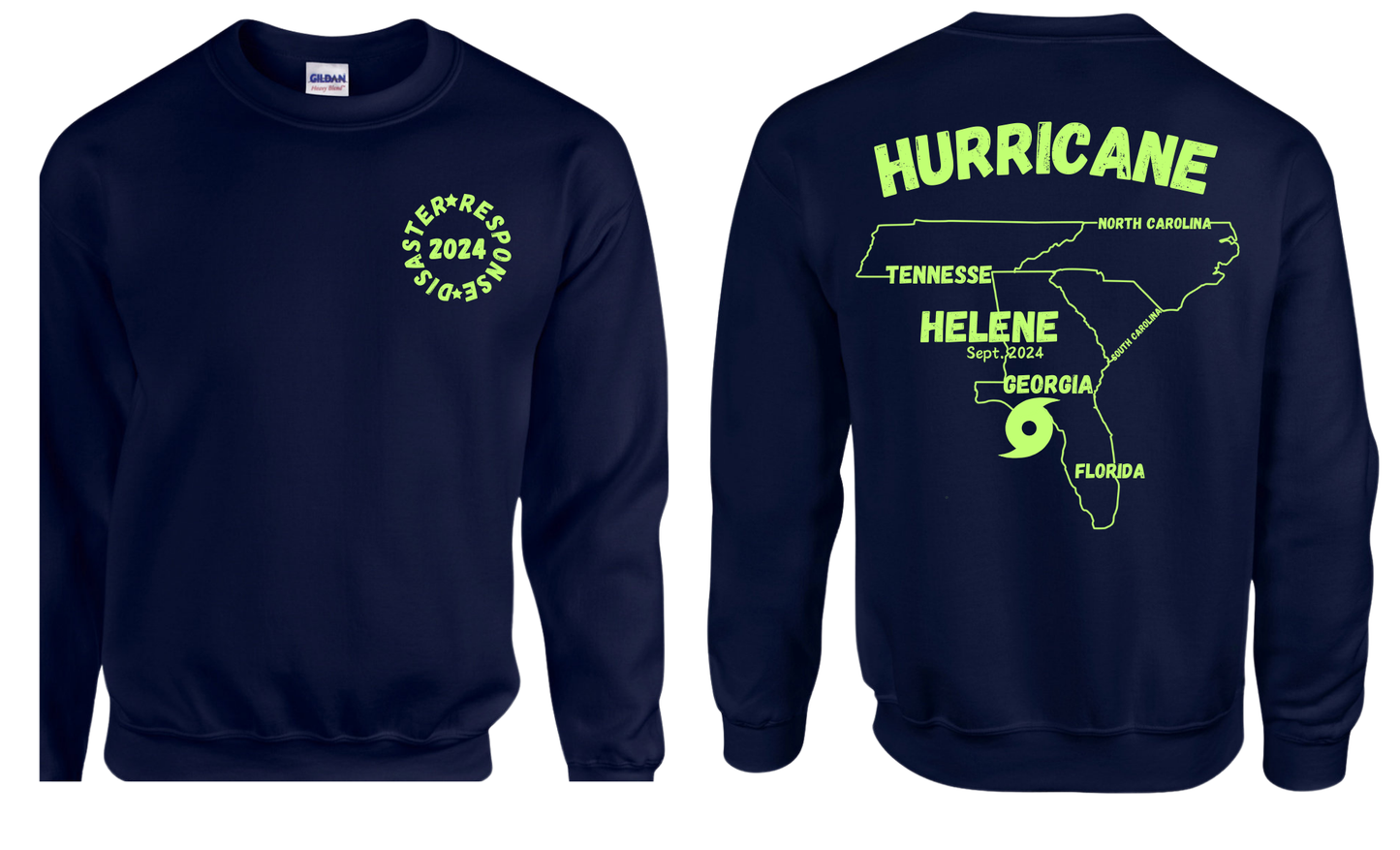 Disaster Response 2024 Hurricane Helene Shirts Youth/Toddler