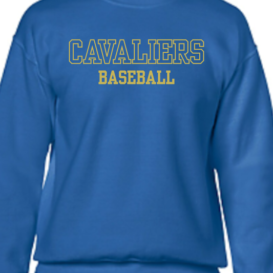 CREW NECK BASEBALL EMBORIDERY