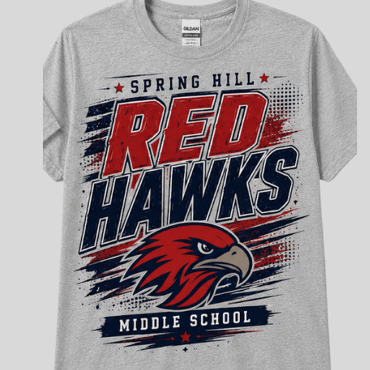 Spring Hill Red Hawks Tees and Long Sleeves 2026