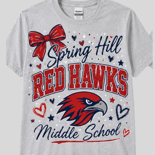 Spring Hill Red Hawks Tees and Long Sleeves 2026-2