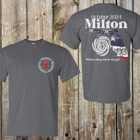 Emergency Disaster Response 2024 Hurricane Milton Shirts