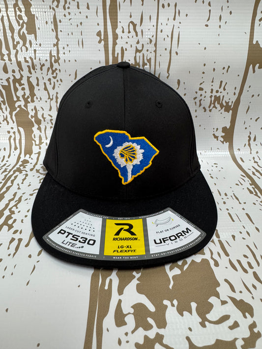 Black Richardson FLEXFIT *Fitted*  w/ Chief State Embroidered