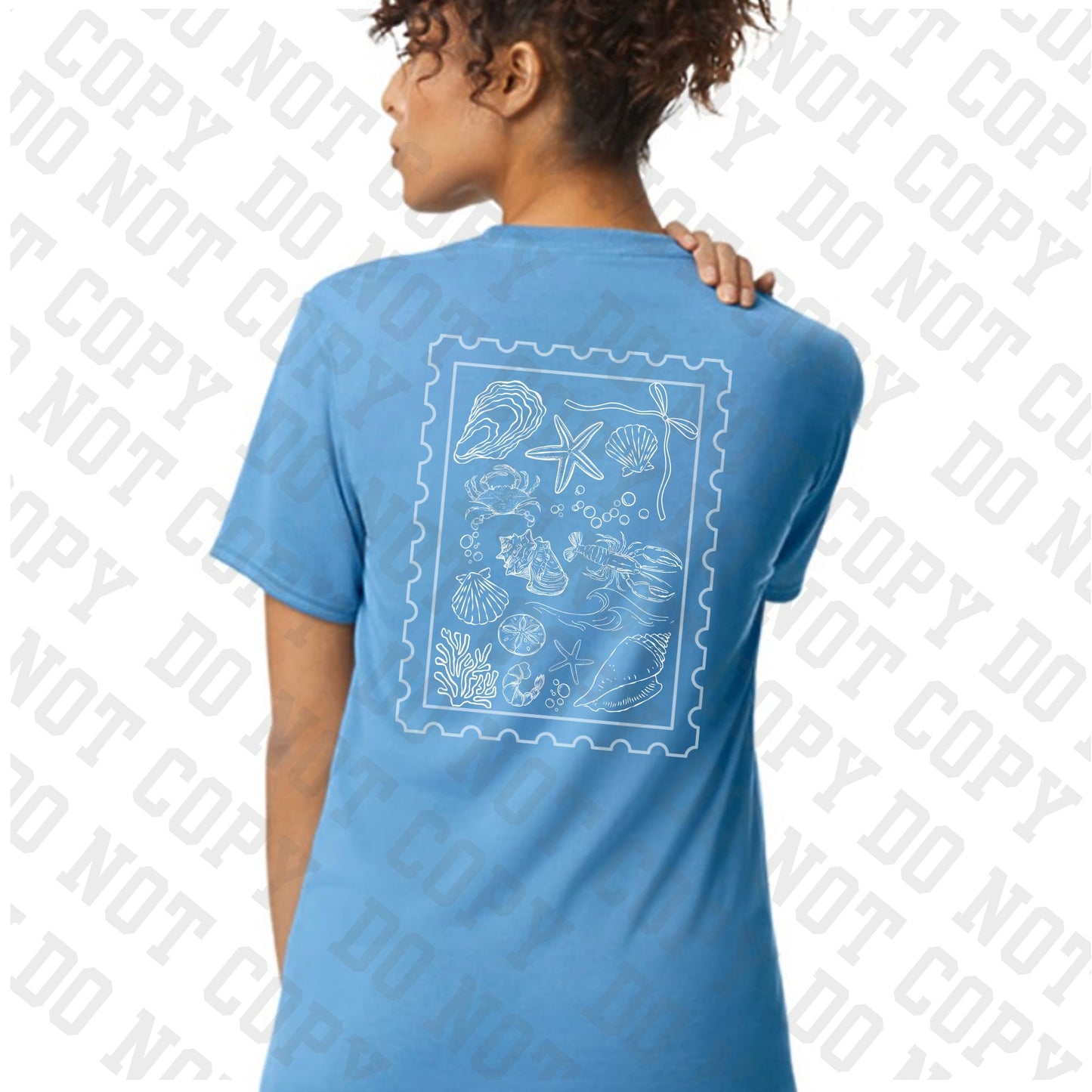 Ole Grove Ladies Beach Collage s/s Cotton T-Shirt