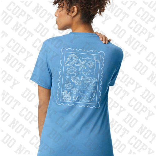 Ole Grove Ladies Beach Collage s/s Cotton T-Shirt