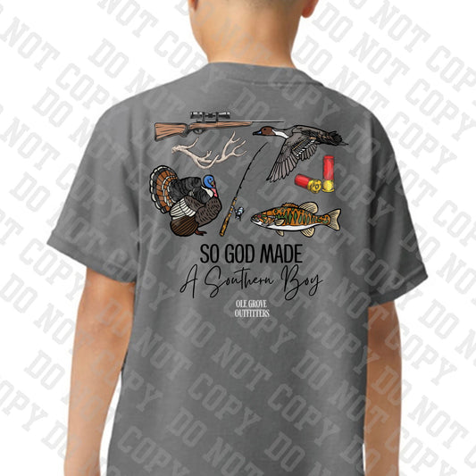 Ole Grove Youth "God Made a Country Boy" s/s Cotton T-Shirt