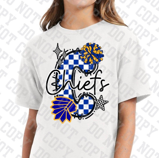 S/S Cotton Checkerboard C "Cheer Edition" YOUTH