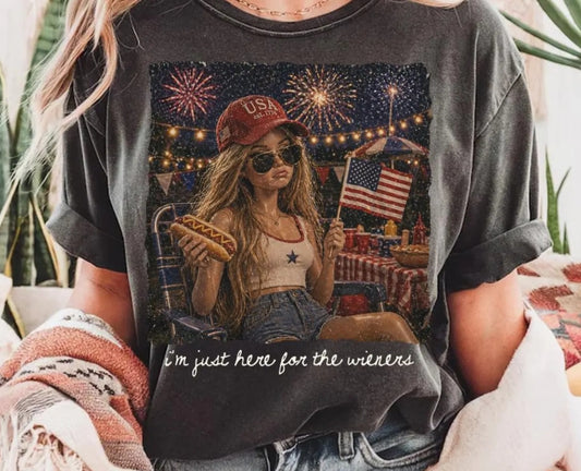 I’m Just Here for the Wieners Tee