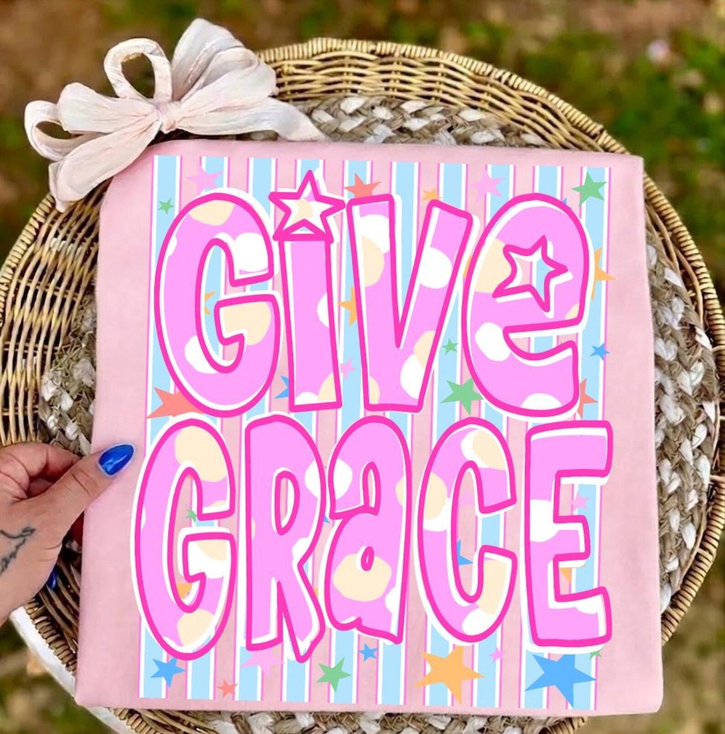 Give Grace Graphic Tee 🌈✨