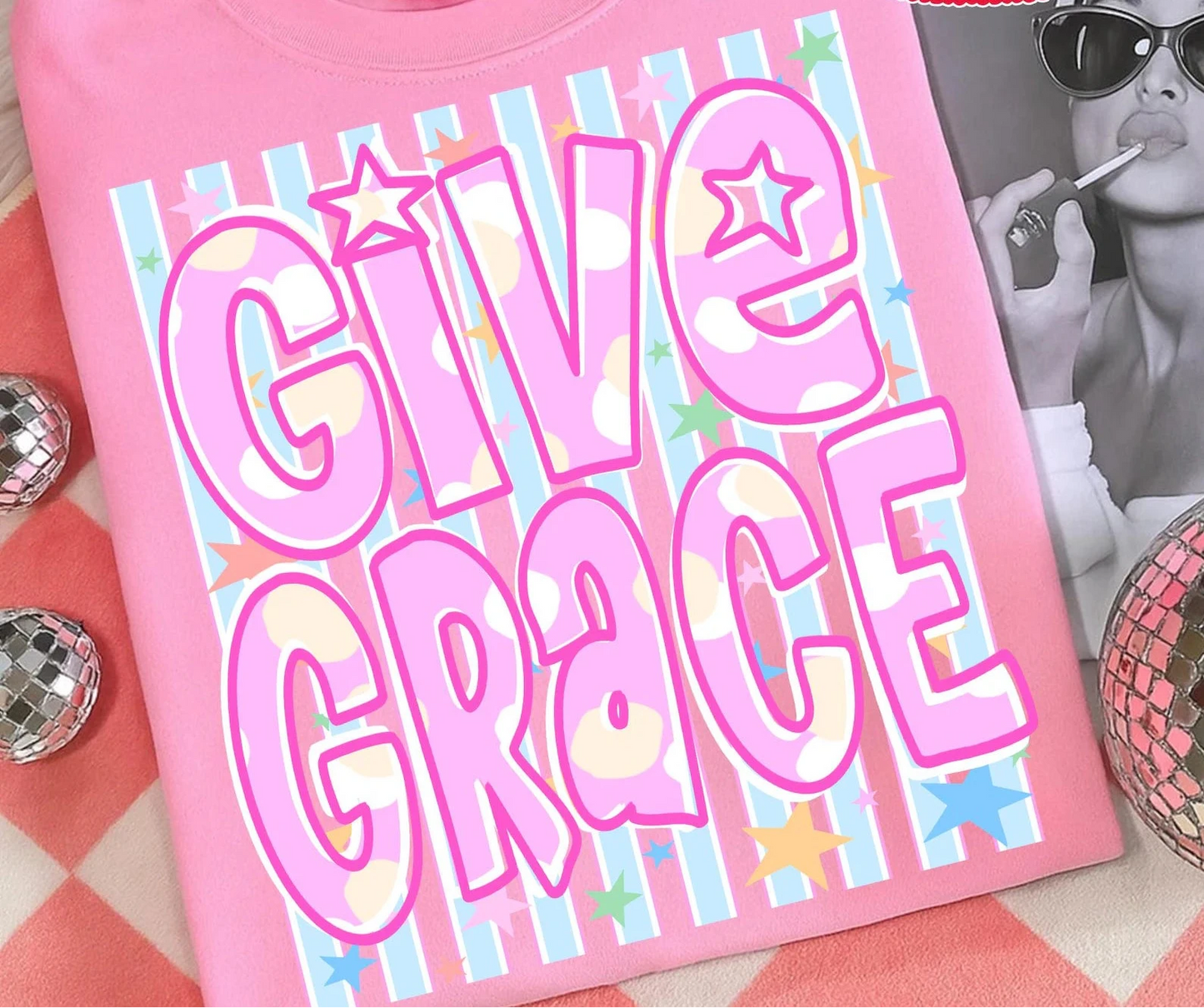 Give Grace Graphic Tee 🌈✨