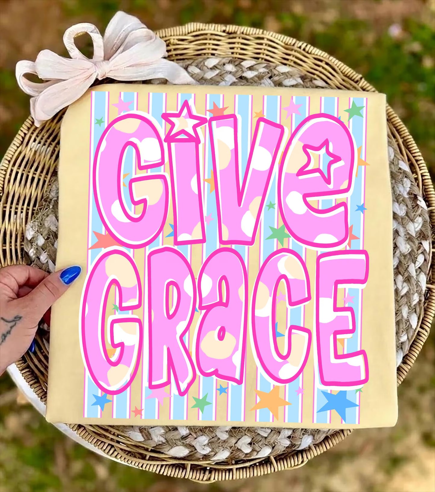 Give Grace Graphic Tee 🌈✨